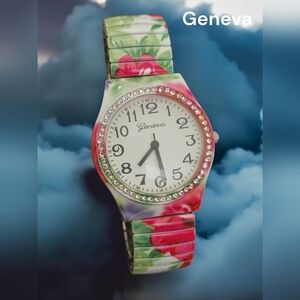 Geneva vintage bracelet watch women